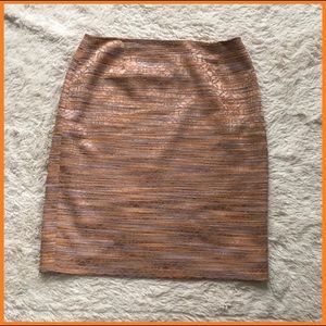 Metallic Geometic Skirt by Isabel & Nina